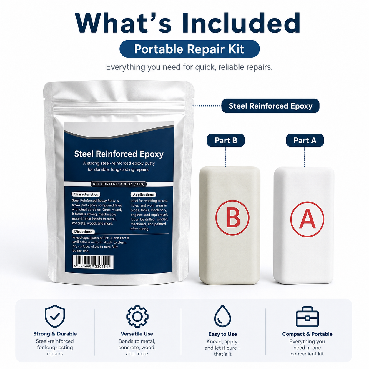 Multi-Surface Epoxy Repair Putty