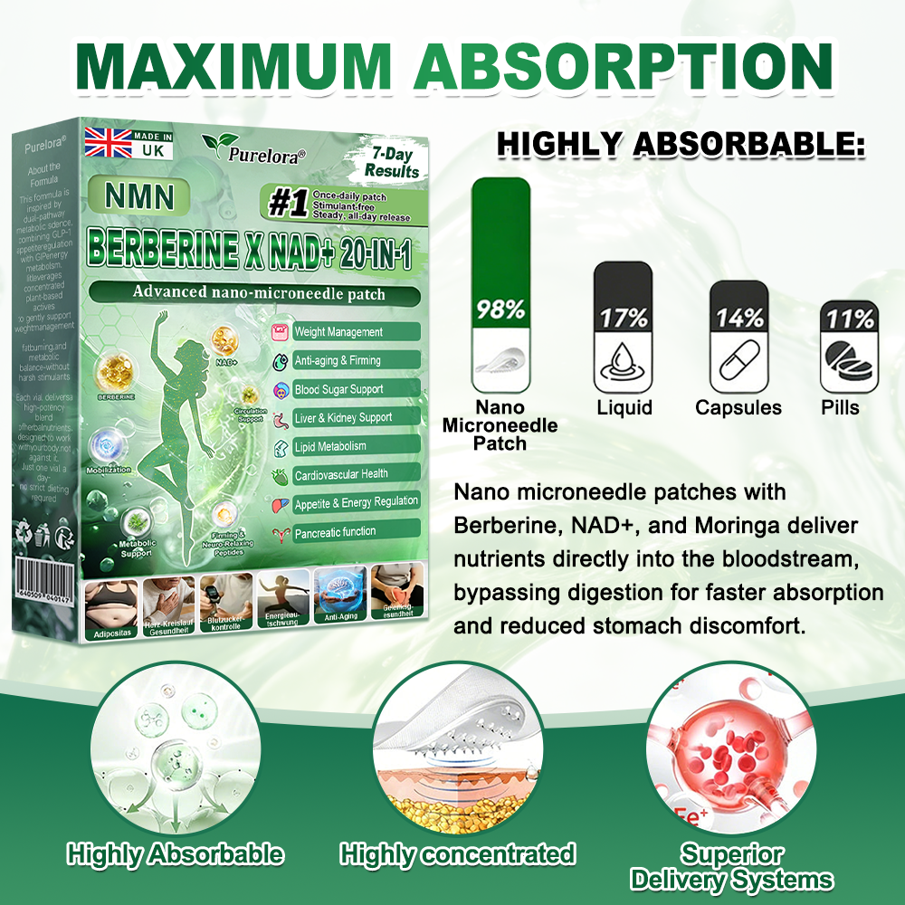 🇬🇧𝑶𝒏𝒍𝒊𝒏𝒆 𝑷𝒉𝒂𝒓𝒎𝒂𝒄𝒚💖𝐏𝐮𝐫𝐞𝐥𝐨𝐫𝐚® NAD × 𝐄𝐆𝐂𝐆 20-𝐢𝐧-𝟏 𝐀𝐝𝐯𝐚𝐧𝐜𝐞𝐝 𝐍𝐚𝐧𝐨 𝐌𝐢𝐜𝐫𝐨𝐧𝐞𝐞𝐝𝐥𝐞 𝐏𝐚𝐭𝐜𝐡 (💧𝐉𝐮𝐬𝐭 𝐨𝐧𝐜𝐞 𝐚 𝐝𝐚𝐲, 𝐯𝐢𝐬𝐢𝐛𝐥𝐞 𝐜𝐡𝐚𝐧𝐠𝐞𝐬 𝐢𝐧 𝟕 𝐝𝐚𝐲𝐬) ✅𝐅𝐨𝐫 𝐨𝐛𝐞𝐬𝐢𝐭𝐲, 🅛🅞🅞🅢🅔 🅢🅚🅘🅝,𝐝𝐢𝐚𝐛𝐞𝐭𝐞𝐬, 𝐬𝐥𝐞𝐞𝐩 𝐚𝐩𝐧𝐞𝐚, 𝐣𝐨𝐢𝐧𝐭 𝐢𝐬𝐬𝐮𝐞𝐬, 𝐚𝐧𝐝 𝐦𝐨𝐫𝐞