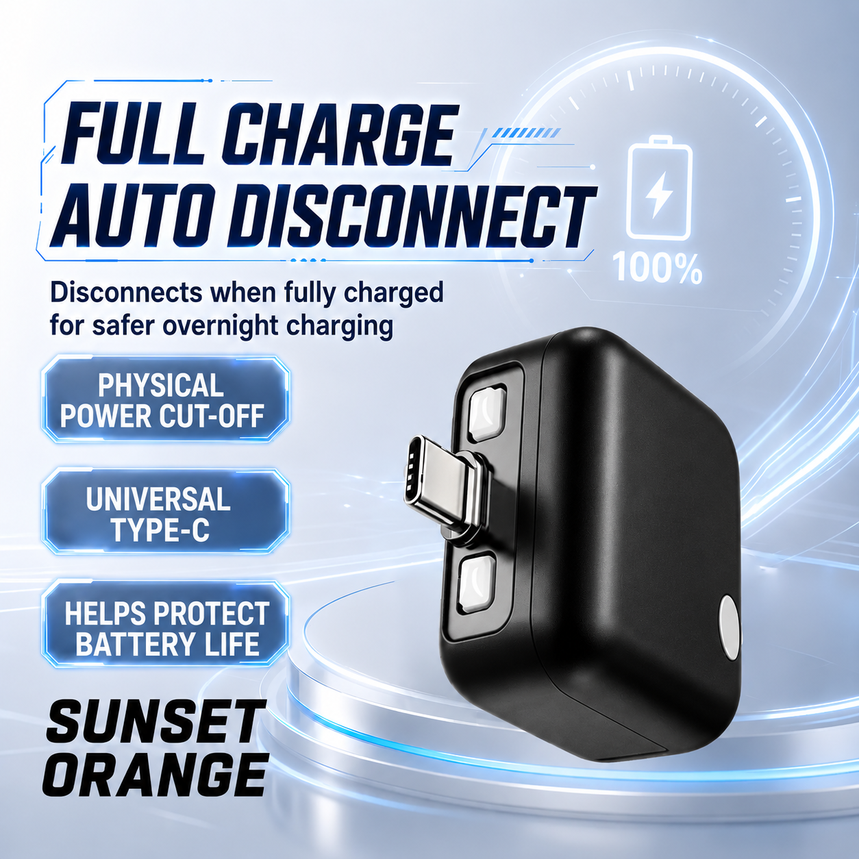 140W USB-C AI Smart Auto Power-Off Charging Protector