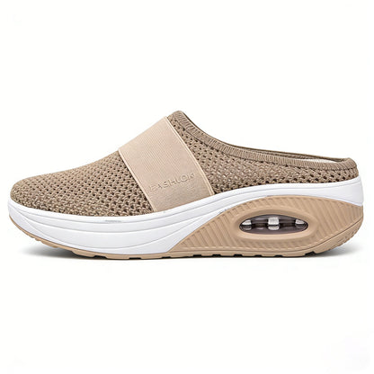 ✨ LAST DAY SALE-80% OFF ✨ BQODQO® Diabetic Air-Cushion Slip-On Walking Shoes, Orthopedic Diabetic Slippers, with Arch-Support for Women