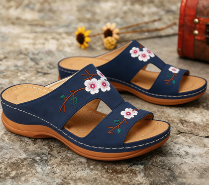 🌸Retro-style embroidered summer sandals | Ergonomic arch support — Walk all day without fatigue | Non-slip and breathable