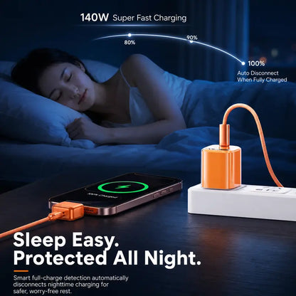 140W USB-C AI Smart Auto Power-Off Charging Protector