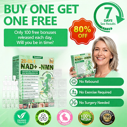 🔥New Arrival |Purelora® Crystal Microneedle Nano System with NAD⁺ Activation & 20-in-1 Slim & Healthy Pacth Solution