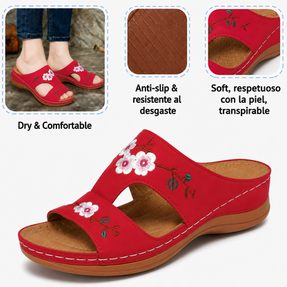 🌸Retro-style embroidered summer sandals | Ergonomic arch support — Walk all day without fatigue | Non-slip and breathable