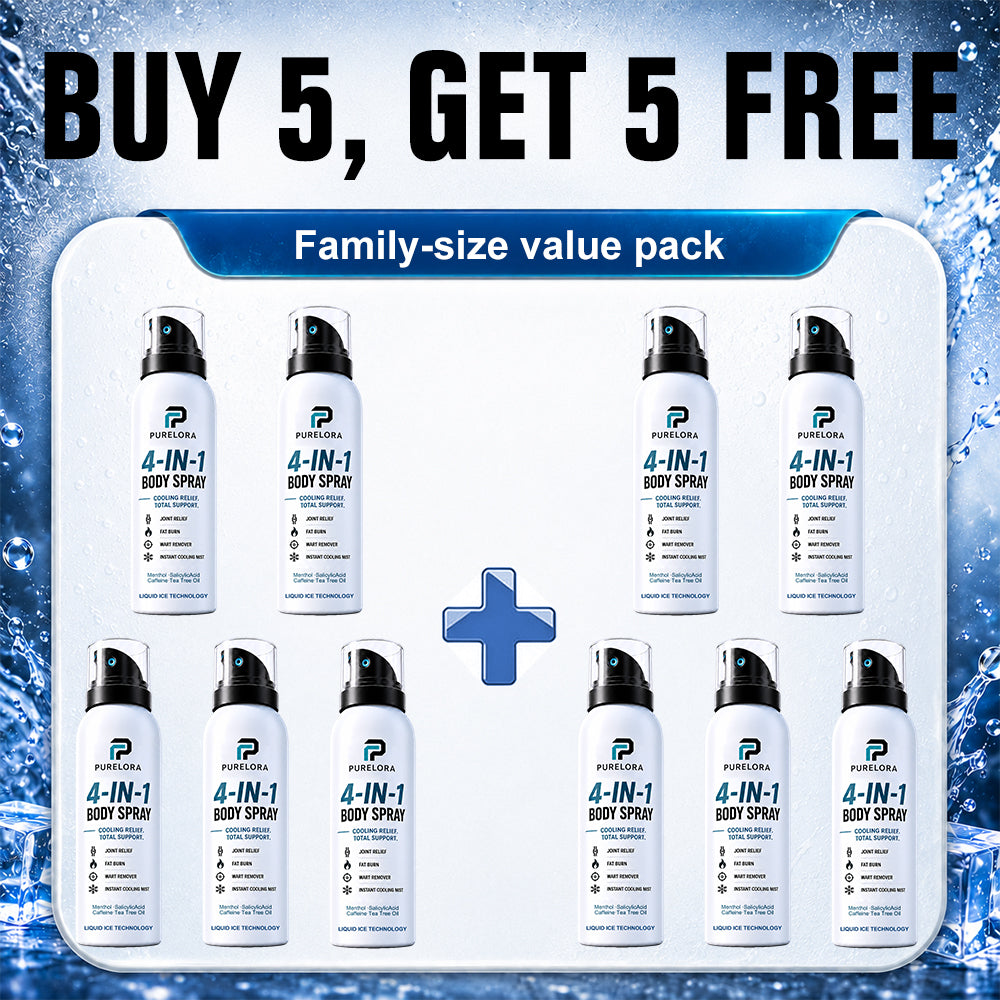🔥 【Official Store】PURELORA® 4-in-1 Body Spray — Acne Clear · Fade Marks · Smooth Bumps · Exfoliating Mist | Salicylic Acid + Menthol + Caffeine + Tea Tree | Made in UK