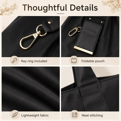 🛒Last Day 70% off! -Foldable Keychain Tote Bag – Pocket-Size Reusable Shopping Bag