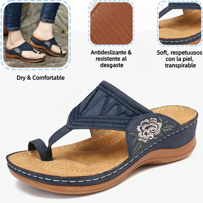 🌸Retro-style embroidered summer sandals | Ergonomic arch support — Walk all day without fatigue | Non-slip and breathable