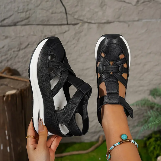 Free Delivery – BQODQO® Women's Soft Adjustable Comfort Sandals with Hook & Loop Closure – Perfect Fit for Wide & Narrow Feet2
