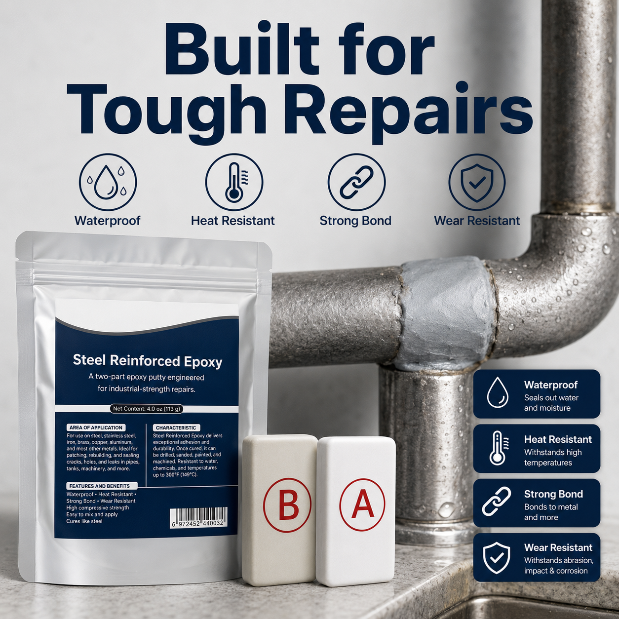 Multi-Surface Epoxy Repair Putty