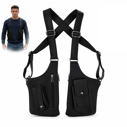 Bandolera Doble Multibolsillos