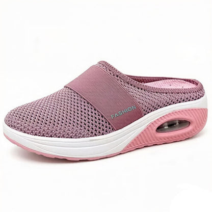 ✨ LAST DAY SALE-80% OFF ✨ BQODQO® Diabetic Air-Cushion Slip-On Walking Shoes, Orthopedic Diabetic Slippers, with Arch-Support for Women