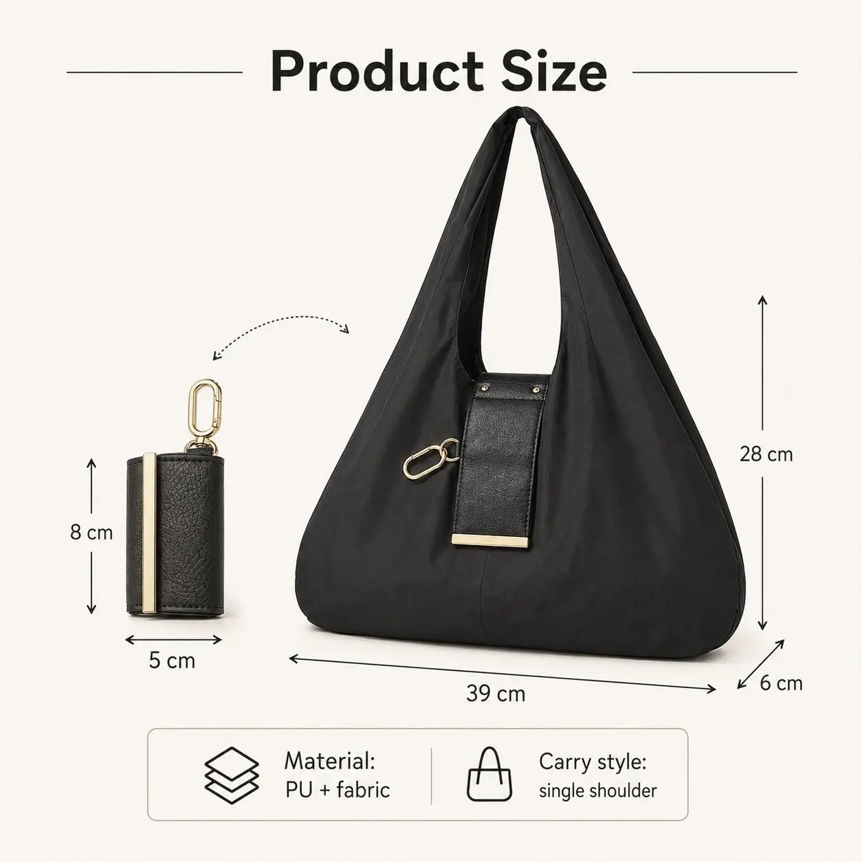 🛒Last Day 70% off! -Foldable Keychain Tote Bag – Pocket-Size Reusable Shopping Bag