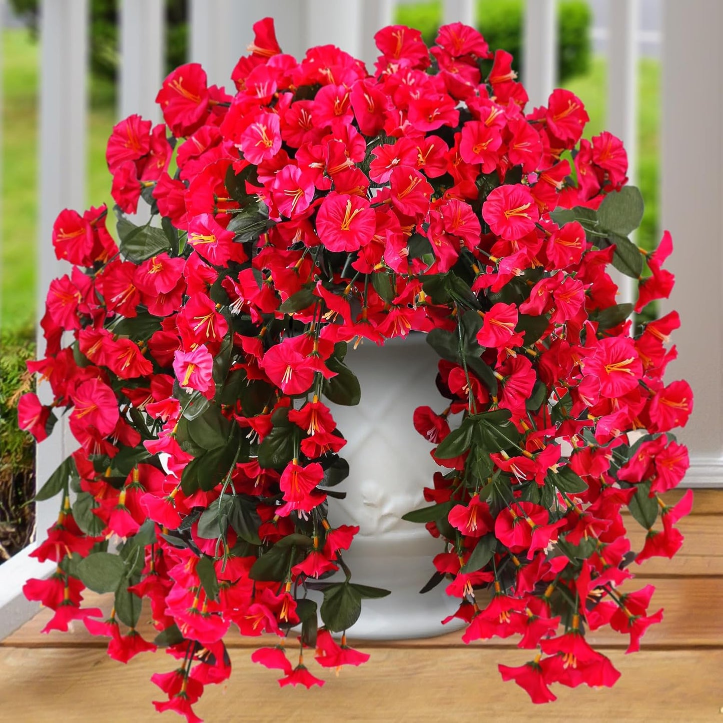 On Sale-Artificial Faux Hanging Flowers Plants - UV resistant, Waterproof,Windproof