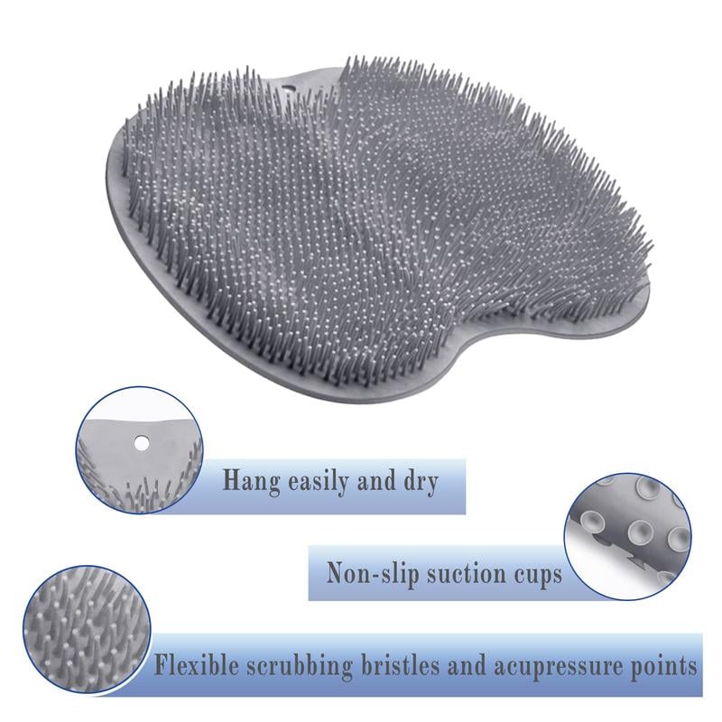 🏆Flash Sale⚡💥 50K+ SOLD! Almost Gone-💥Silicone Shower Foot Scrubber Mat,Best gifts