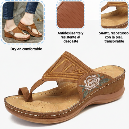 🌸Retro-style embroidered summer sandals | Ergonomic arch support — Walk all day without fatigue | Non-slip and breathable